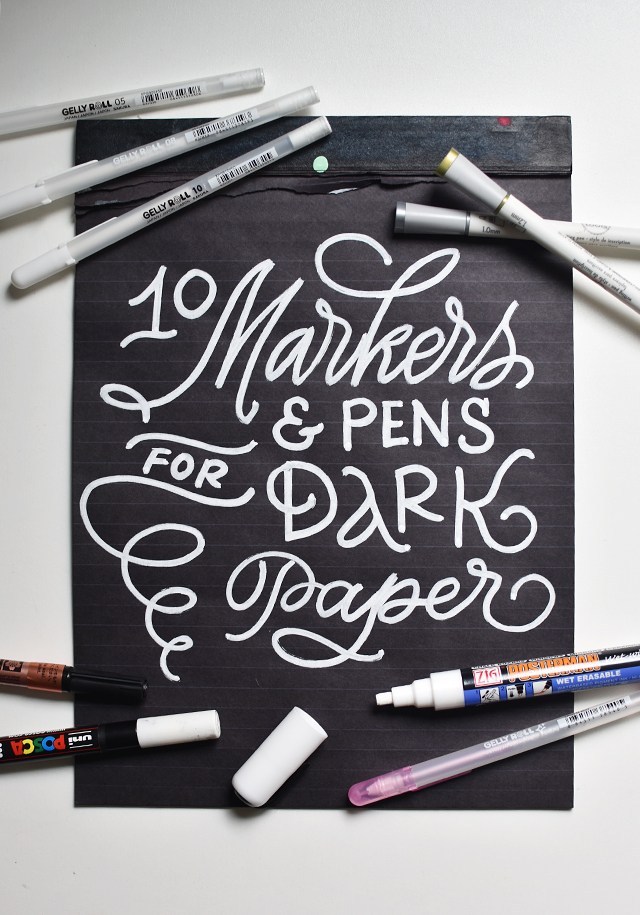 How to use Metallic Markers on Black Paper (TUTORIAL)! 